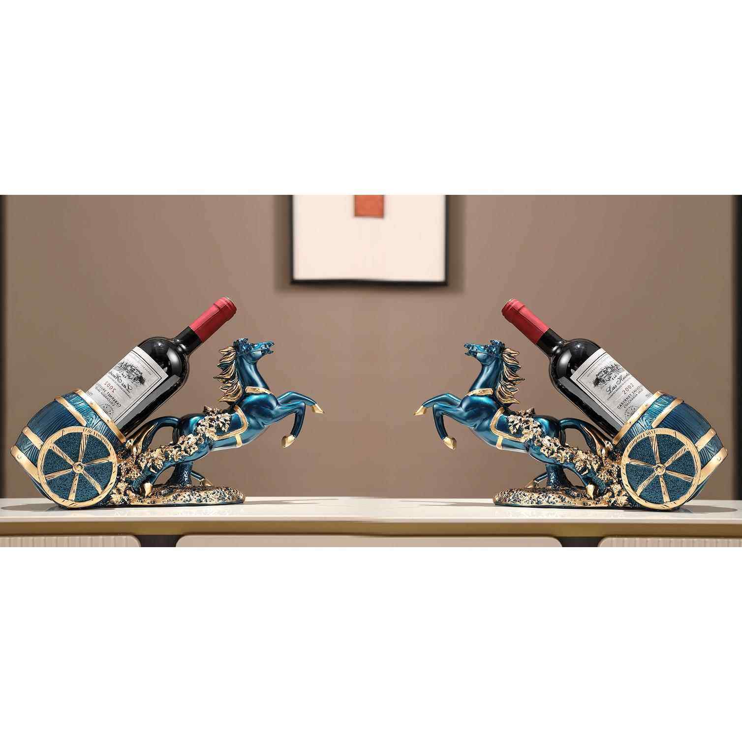 高档到成功件轻奢高档葡萄红酒架子客端厅酒柜装饰品摆高马大气上