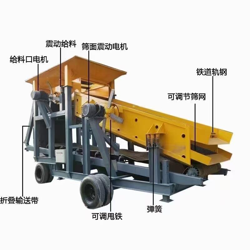 矿用滚筒筛200砂5080型震动分选50型机沙石分离机移动式石震动分