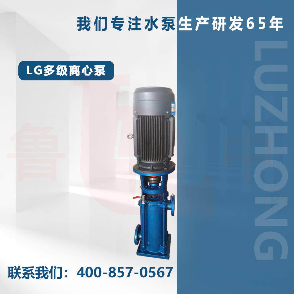 32LG6.5-15x5级离心泵小流量高扬程鲁中牌质保一年分段式离心泵