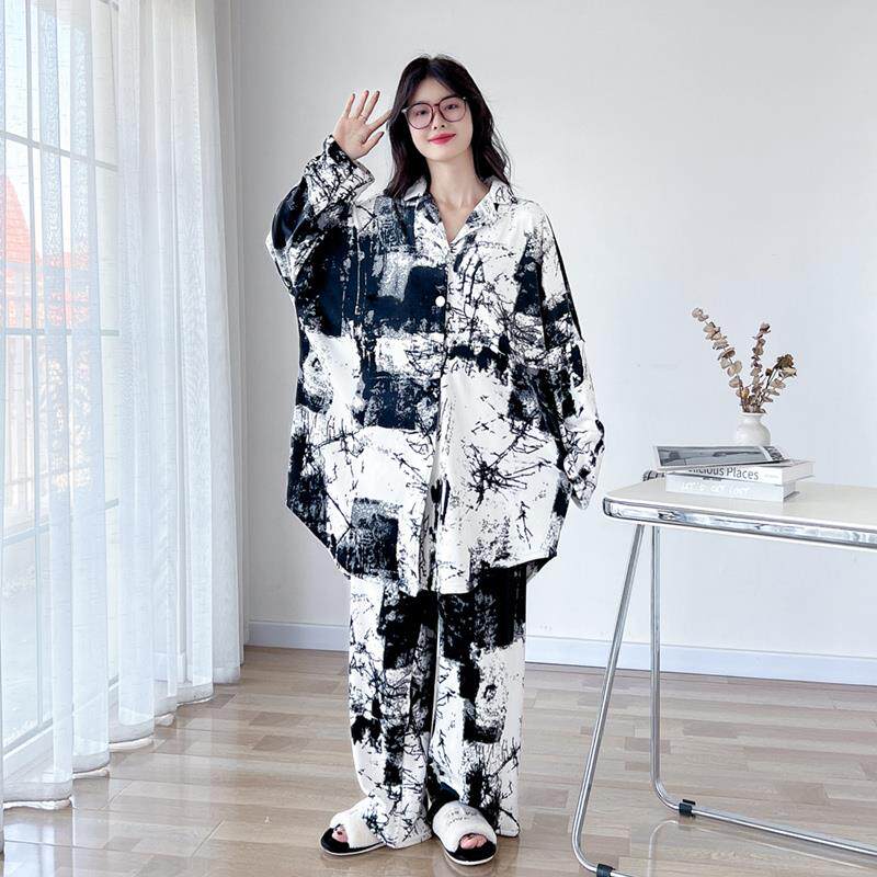 秋冬海岛绒加长款大码睡衣女胖mm200斤开衫长袖珊瑚绒家居服套装
