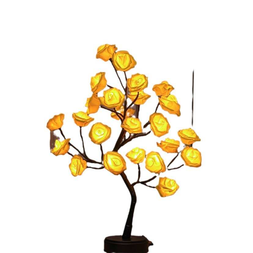 LED玫瑰花树灯，室内装饰灯，节日灯圣诞用品 家居摆设