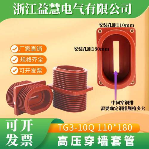 TG3-10Q/110*180高压10KV绝缘穿墙套管中置柜环氧树脂母排套管