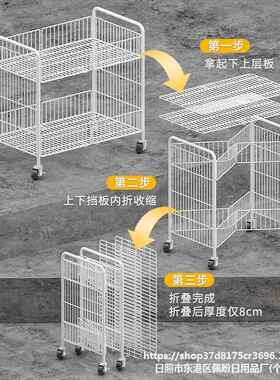 摆摊推车市集车手拉车折IGK叠便携粉摊位架车秒收小冰手推搬运车