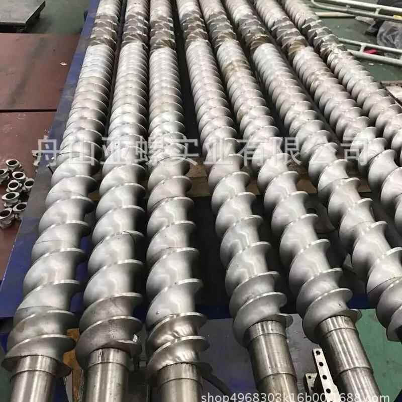 舟山厂家直销挤出机吹膜机螺杆机筒 优质合金钢 质量保证