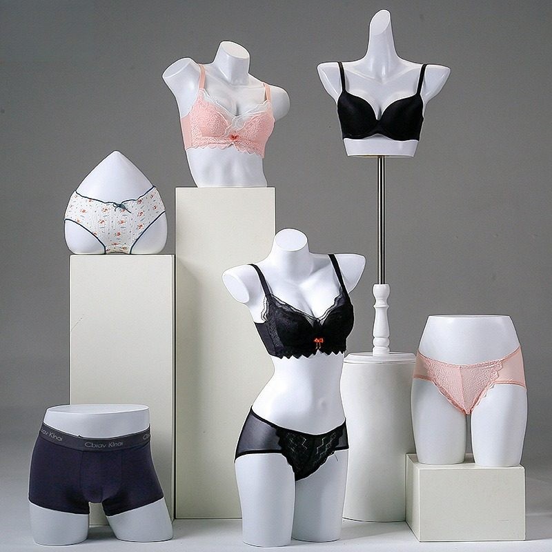 服装店男半身模特道具橱窗人台女全身内衣裤运动假人偶模特展示架