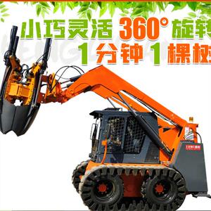 95FLJ掘机改装起挖0树机机带土球拔树C10六瓣移树机