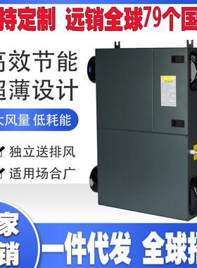 新风系统双向流新风换气机商用通风吊顶全热交换器静音新风机