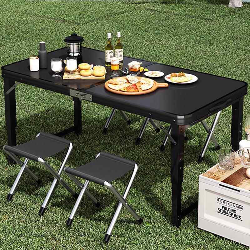 折叠户外便携简易露营野餐桌子夜市摆摊桌可折叠简约现代茶几桌子