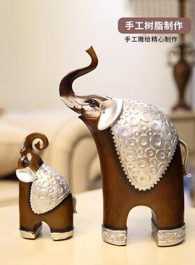 家饰装品一家里客厅书房新18703056房装饰大象摆件酒柜电视居柜书