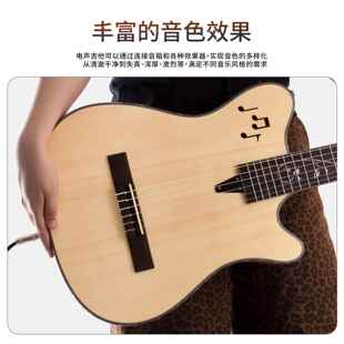 新品上市40寸木吉他 guitar哑光缺角电箱吉他 热卖乐器厂直销