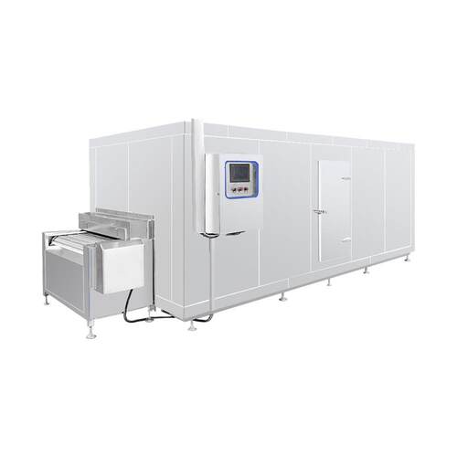 大型食品厂饺子速冻机全自动龙虾尾隧道速冻机商用果蔬速冻设备