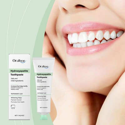 ORALHOE Mint Shiny Toothpaste Gently Cleans Teeth and Refres