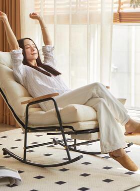 客JM-240摇厅云窝懒人沙发摇椅躺椅成人坐可靠摇背躺可摇椅阳台家