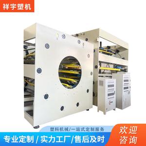 管材旋转牵引机械塑料PE扭纹管牵引机塑料呼啦圈管挤出辅机