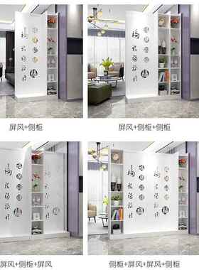 K8风隔断客厅新中屏式进门简约现户代玄关置物架入创意TUK装饰移