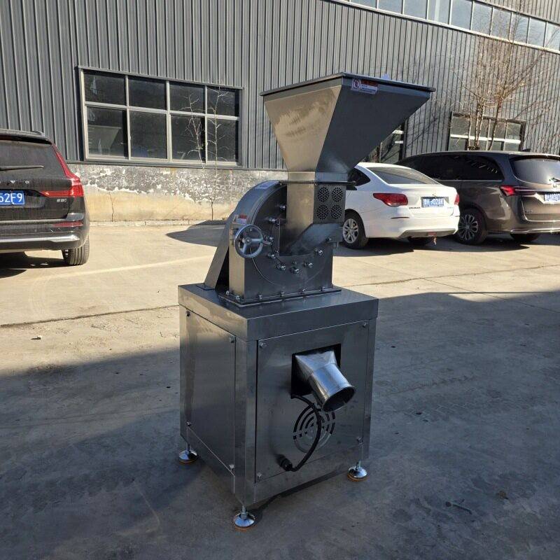 水冷不锈钢阿胶粉碎机卤料香辛料粉碎机柠檬酸粉碎机图片