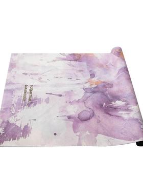 新款sugarm麂at 1mm皮绒薄款折叠防滑珈瑜垫铺运动巾垫天然橡胶