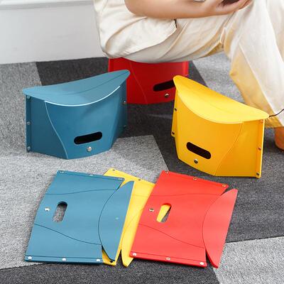 Foldable Stool Plastic Mini Folding Chair for Travel, Trendy