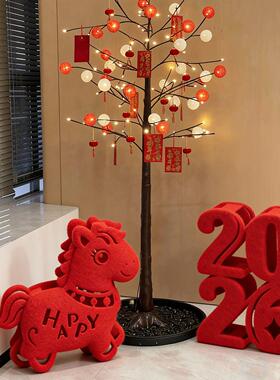 2026马年摆件立体新年装饰福字摆件高级感客厅店铺创意场景布置