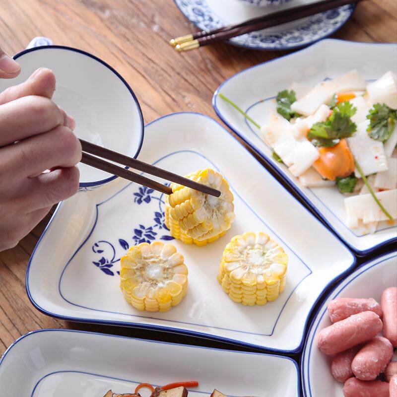 拼盘瓷碗餐具陶瓷组合海鲜圆形家用聚会团圆创意瓷菜盘碗套装