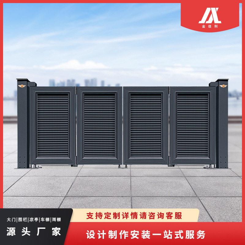 欧式电动别墅大门平移伸缩庭院悬厨房门