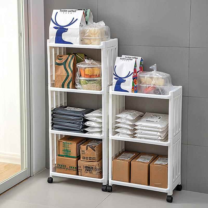 门口外卖架放快递落地置物架简约网格篮子家用收纳零食门外置物架