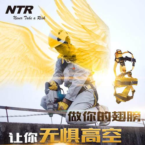 耐特尔BK02带护腰全身式坠落悬挂安全带电工围杆作业安全带