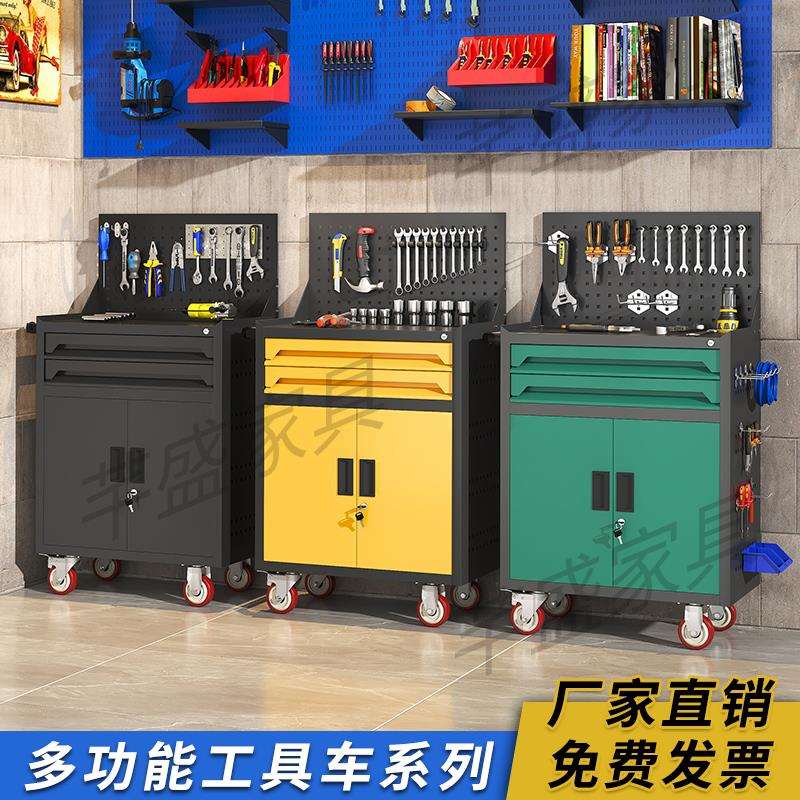 A6T工具柜小推车移动多功能车间汽修维修柜推车铁皮五金工作台工