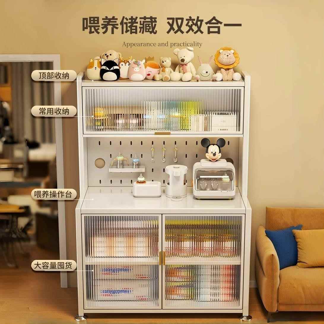 新婴喂养桌台收纳柜大容量款71778937婴儿物品子床儿头收纳落地带