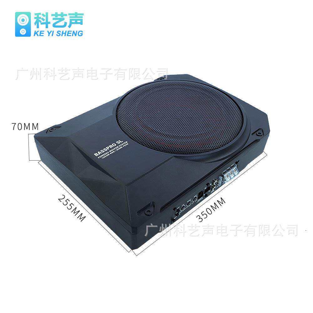 10寸超薄车载低音炮12v超重低音有源音响大功率座椅炮改装