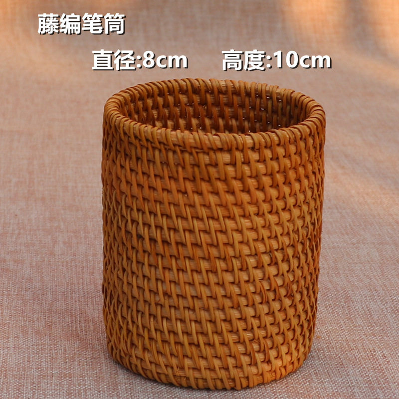普洱茶越南藤编笔筒茶具整套茶具
