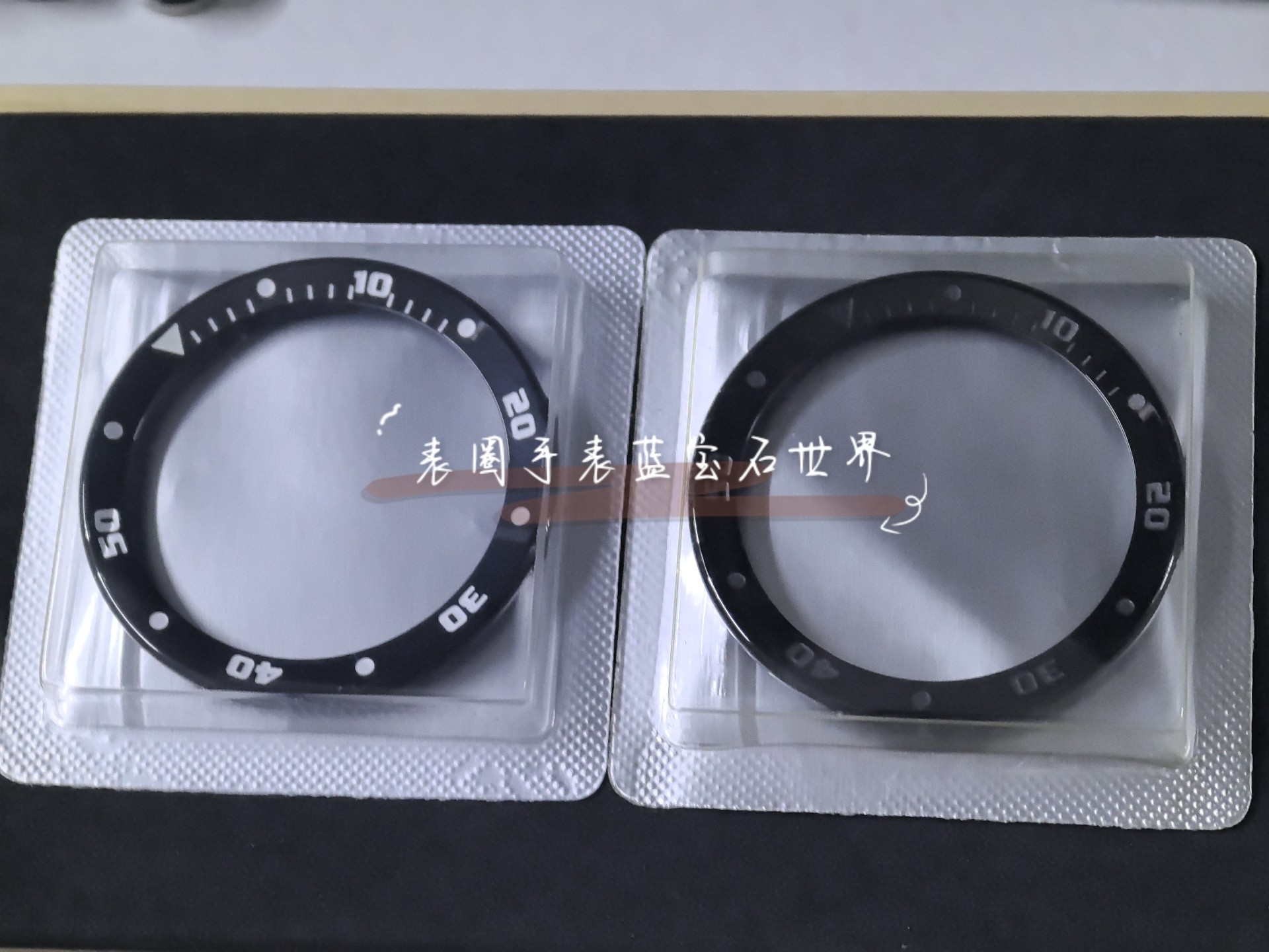 全新品质 高科技陶瓷圈口 卡地亚卡利博系列专用 黑底的 蓝底