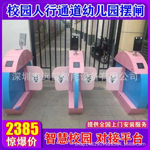深圳幼儿园摆闸通道门禁系统桥式摆闸烤漆摆闸幼儿园人脸识别门禁