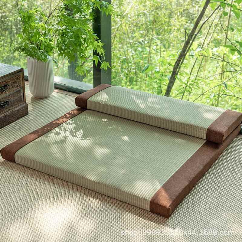 草编打坐垫修垫家用草跪禅拜垫静坐冥F77885T9垫天想然蔺打座禅垫