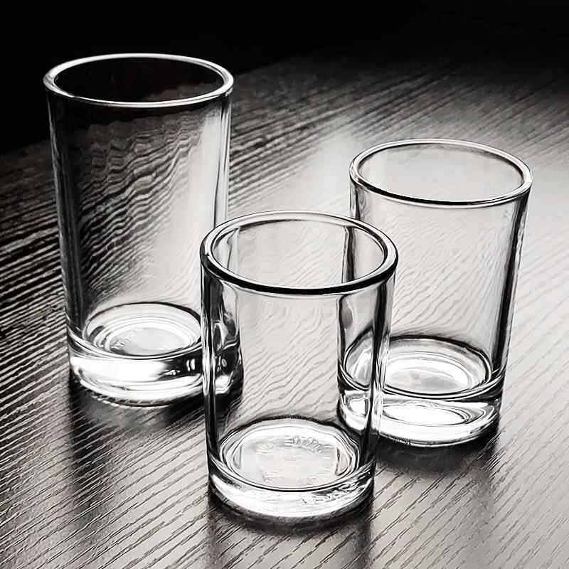 玻璃酒杯白酒二两半啤子三两小白100ml老式家用高级感2两3两加厚