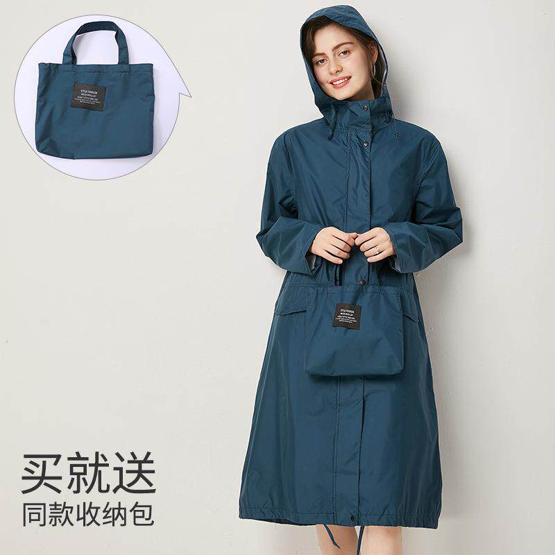 xyt时尚成人男女式长款全身衣服式雨衣夏季旅游防雨风衣外套透气