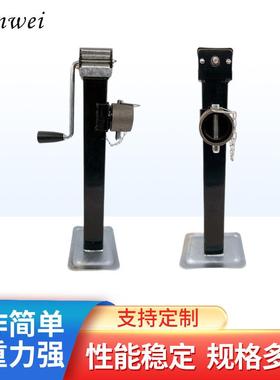 拖车手摇千斤顶2.5吨房车支撑架5000LBS方管侧摇千斤顶厂家