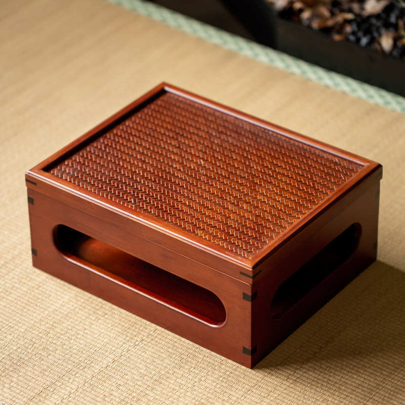 竹制多层收纳盒中式储物茶具多宝阁茶饼盒桌面茶棚茶架收纳架茶台