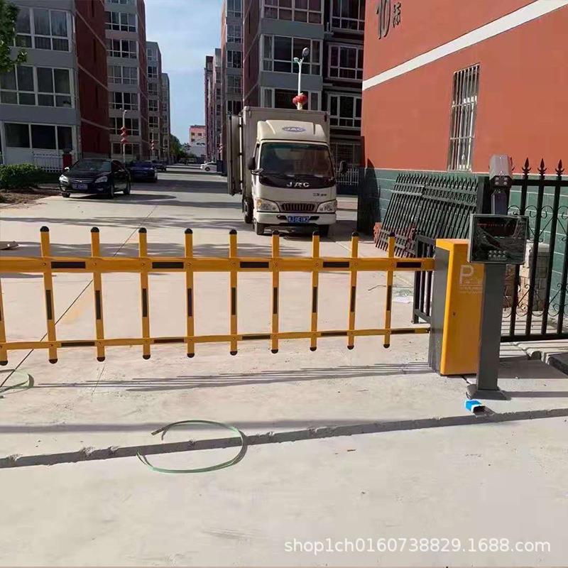 小区车位电动广告道闸机 工厂门口智能识别栅栏道闸 商场直杆道闸
