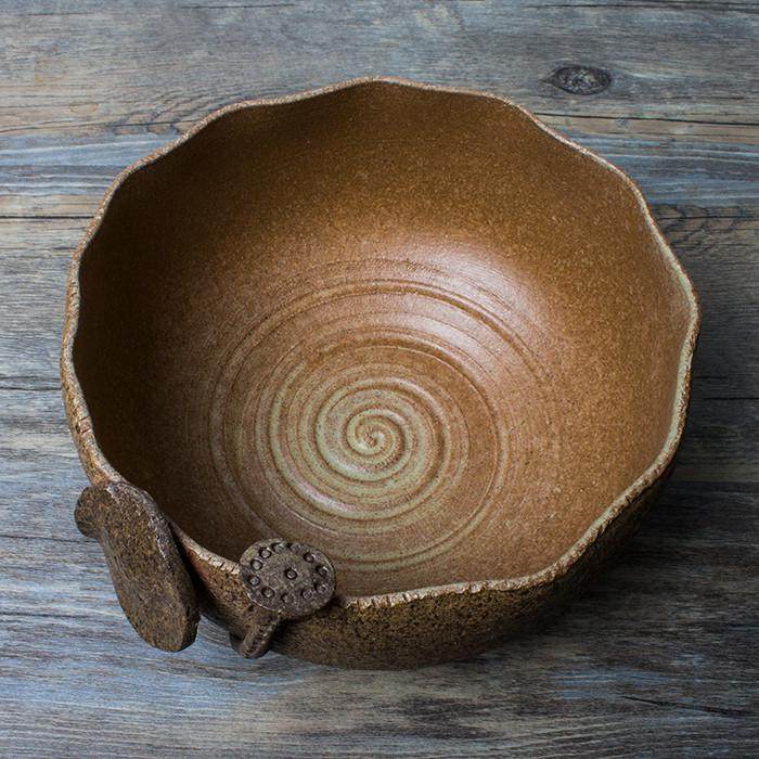 0WYV纯手工粗陶茶洗复古陶瓷杯洗水培植物花盆茶渣桶笔洗功夫茶配,餐饮具,茶具礼盒,淘宝优惠券,粉丝福利购,淘宝优惠卷