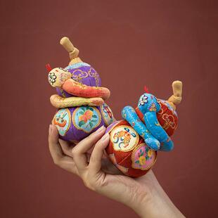 国风葫芦香囊刺绣手工diy材料包福禄蛇平安符挂件包饰品自绣礼物