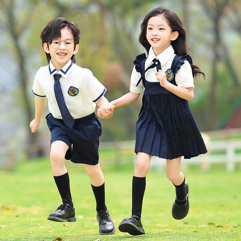 小学生校服班服六一儿童演出服英伦学院风幼儿园园服合唱礼服裙