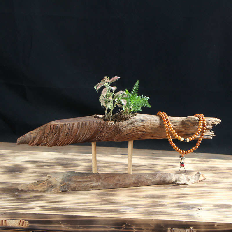 厂家直销风化木根雕花盆创意多肉花器家居装饰木质工艺品摆件