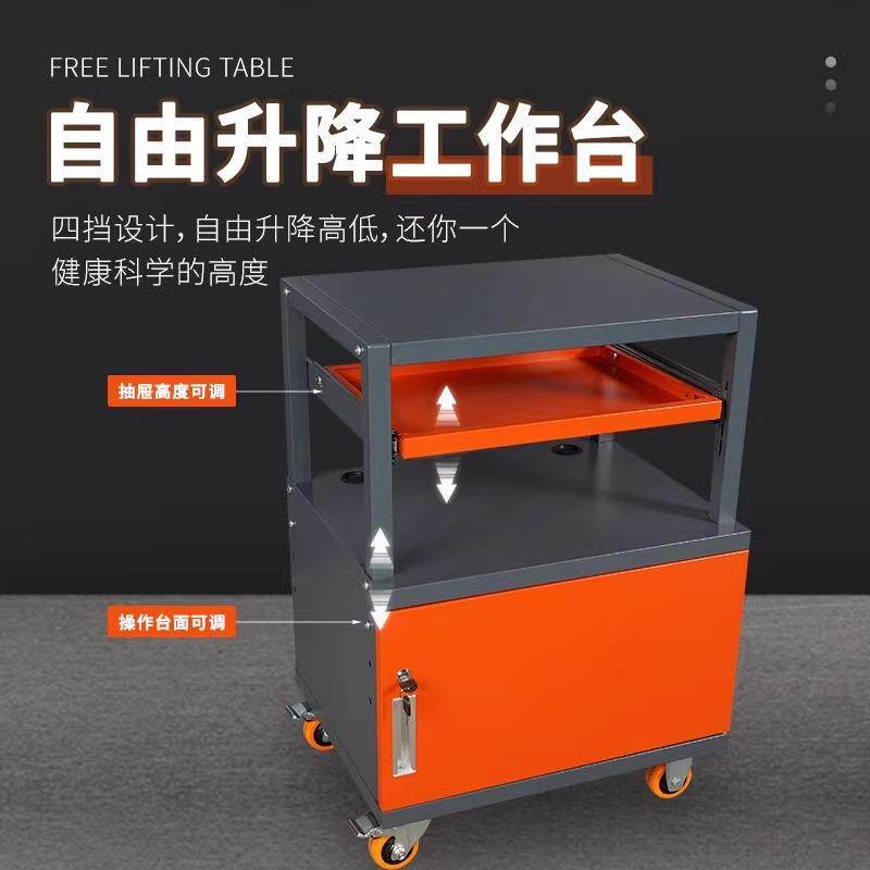 瑞格工业PC电脑机柜移动式主机网络控制机箱数控机床车间防尘带轮