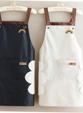 women chef kitchen apron dress cooking waterproof 围裙