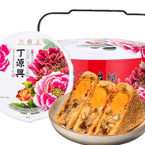 温州特产桥墩丁源兴老式手工鲜肉五仁大月饼礼盒装中秋节送礼团购
