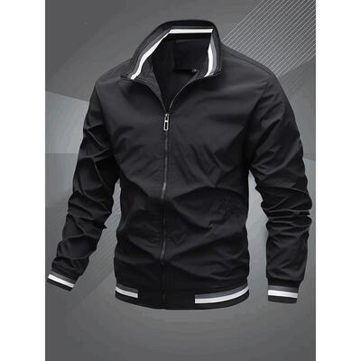 W 92214 Zipper Side Pocket Jacket 休闲夹克