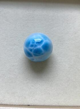 天然多米尼加海纹石单珠散珠配手链多宝手串锁骨链坠挂件规格20mm