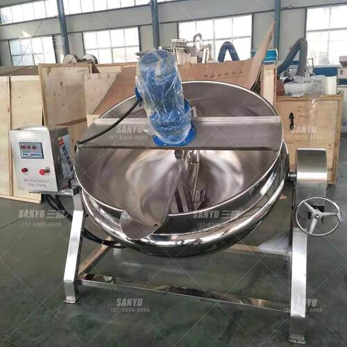 JC-300电加热自动搅拌熬药锅中药温控式熬煮锅