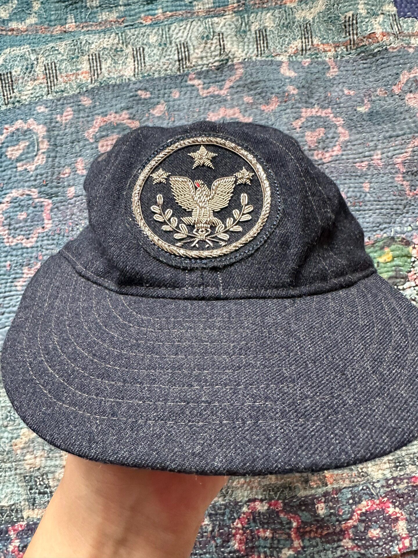 RRL Dark Denim Baseball Cap